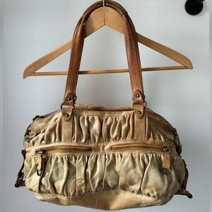 Anthropologie brand Bica Cheia Natural Vachetta Leather Bag
